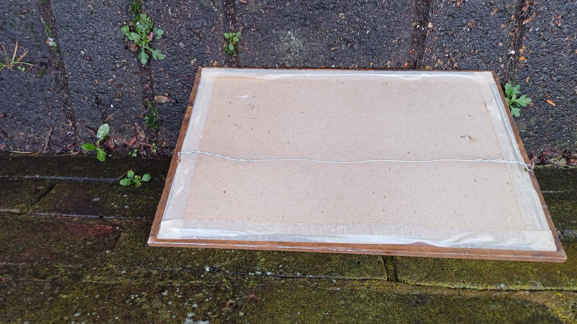 Classic 70s Retro 'The Red Baron' Richthofen Aeroplane WW1 Mirror. Wooden Frame.