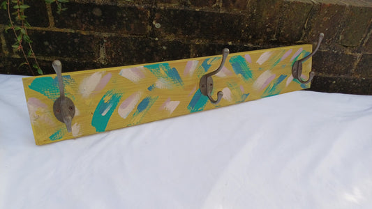 Annie Sloan Hooks Contemporary Painted Shabby Chic Coat Hooks Quality Iron Hooks Bespoke Hand Painted.