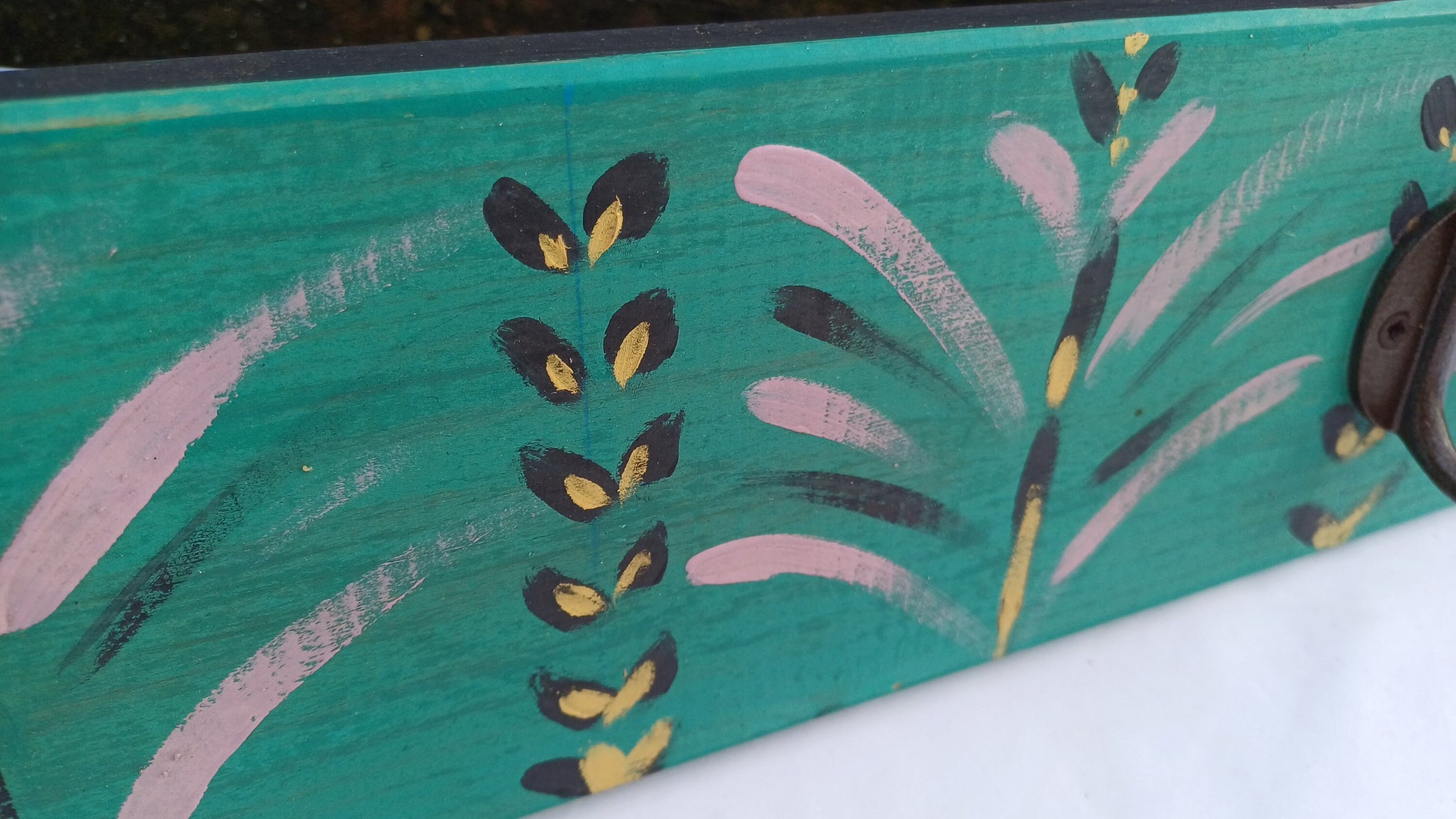 Annie Sloan Hooks Contemporary Painted Shabby Chic Coat Hooks Quality Iron Hooks Bespoke Hand Painted.