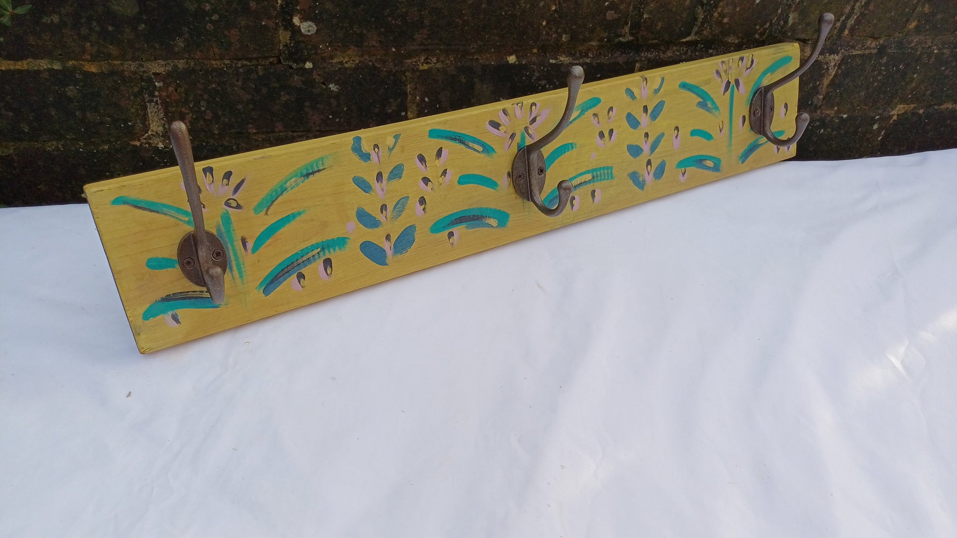 Annie Sloan Hooks Contemporary Painted Shabby Chic Coat Hooks Quality Iron Hooks Bespoke Hand Painted.