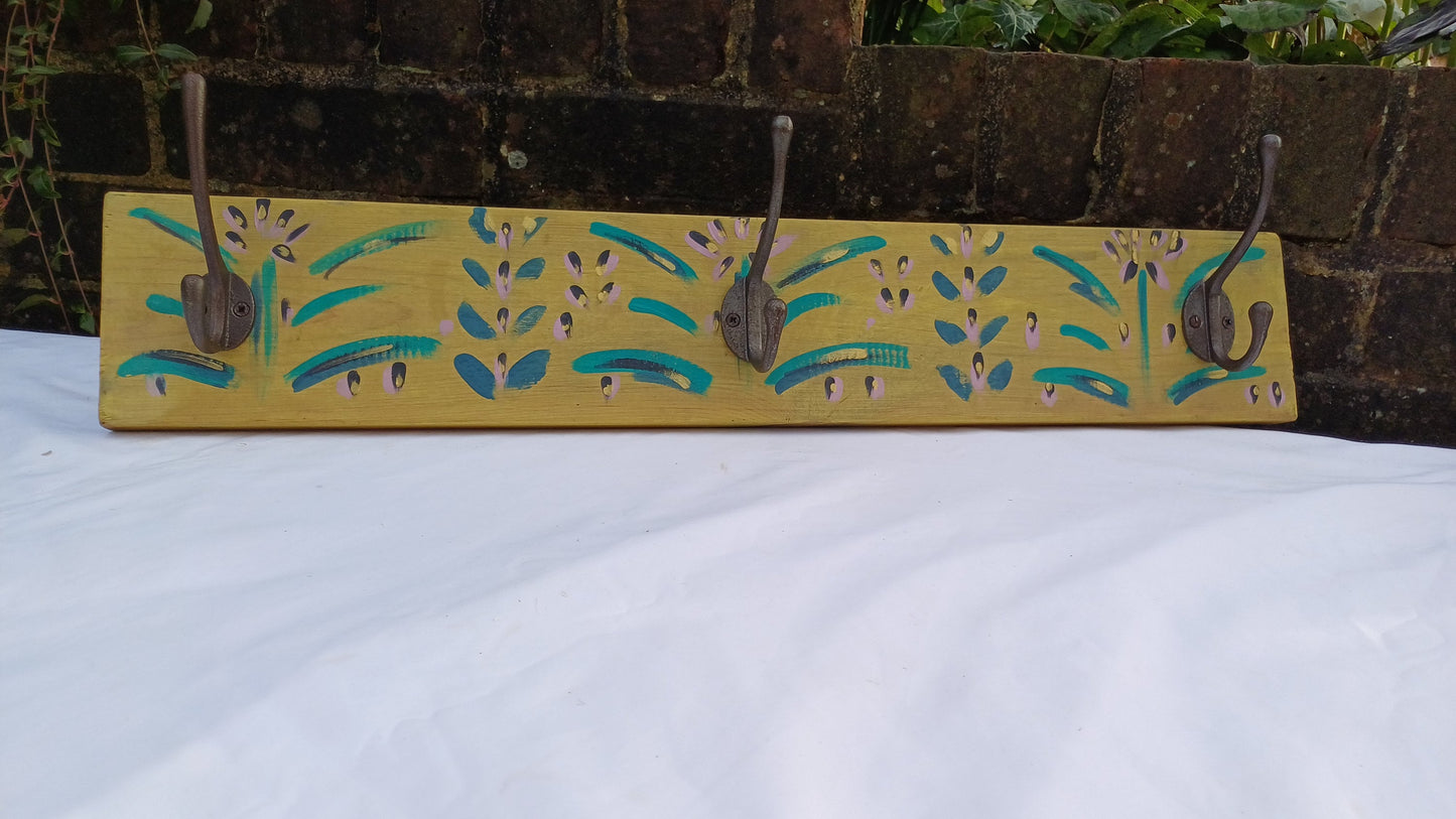 Annie Sloan Hooks Contemporary Painted Shabby Chic Coat Hooks Quality Iron Hooks Bespoke Hand Painted.