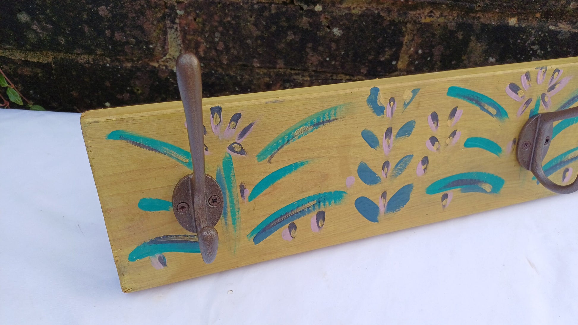 Annie Sloan Hooks Contemporary Painted Shabby Chic Coat Hooks Quality Iron Hooks Bespoke Hand Painted.