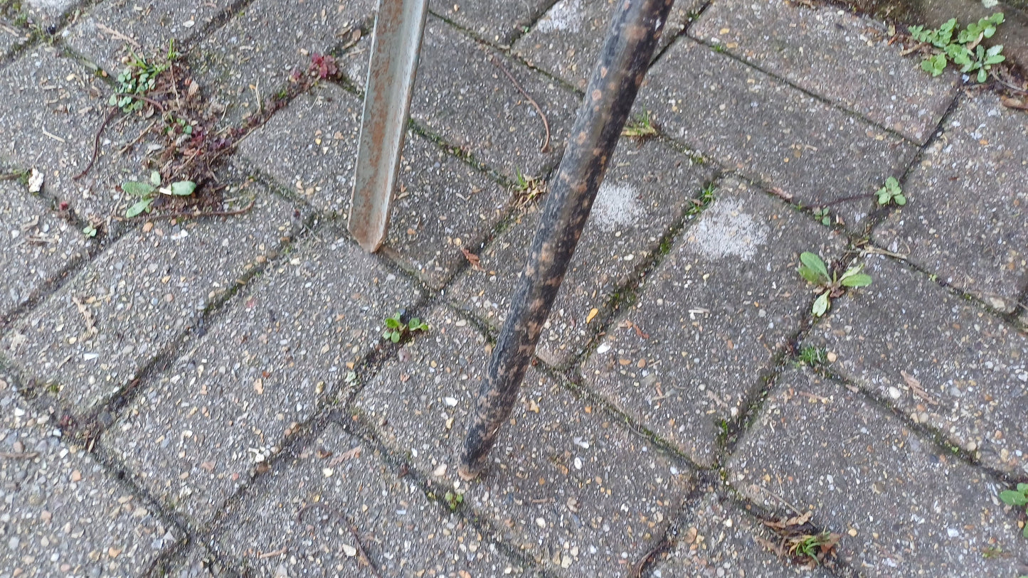 Pair of Retro Vintage Metal Fishing Rod Stands Brent Hailsham Sussex.
