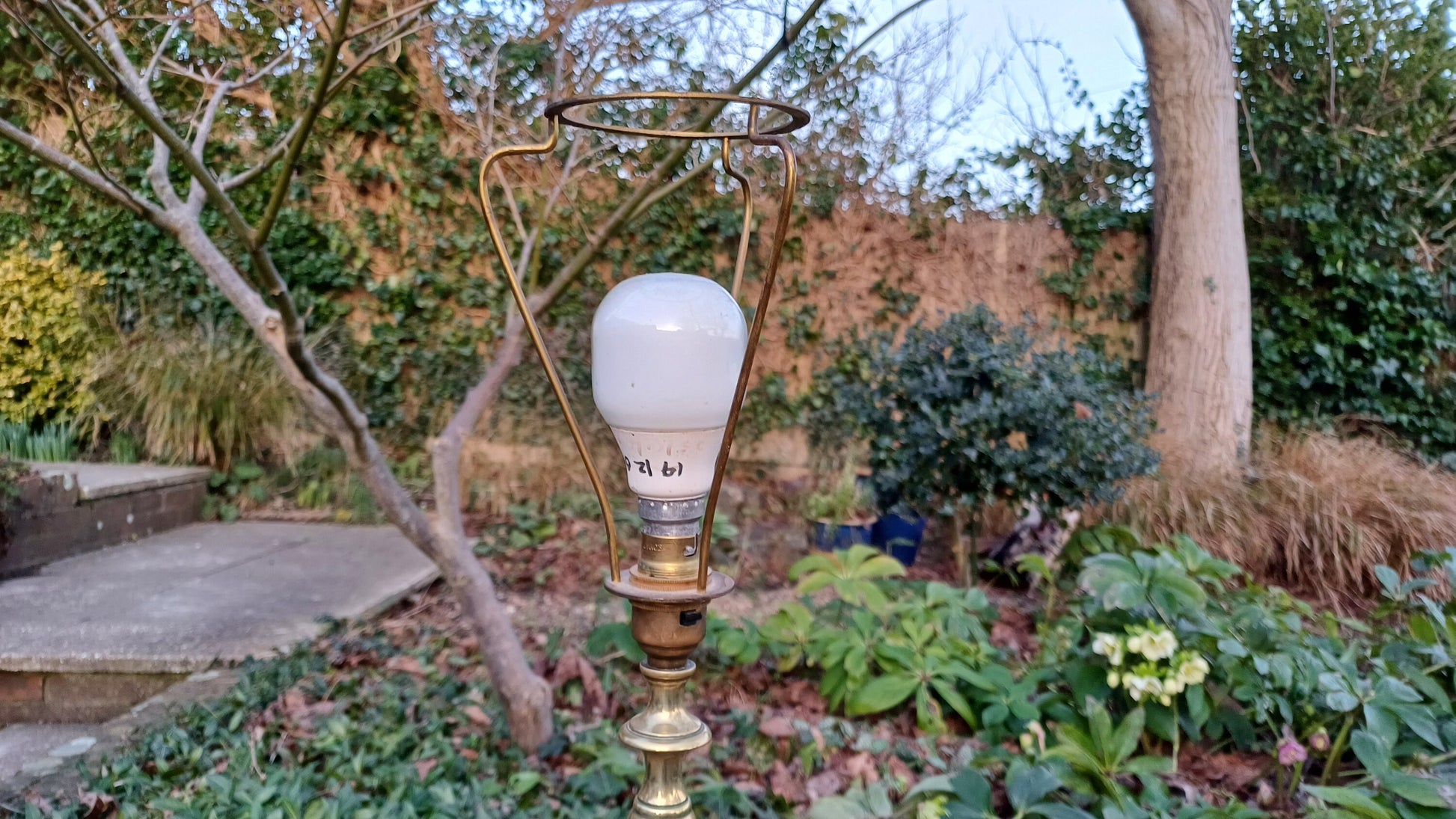 Impressive Top Quality Brass Victorian Standard Lamp. Very Heavy.
