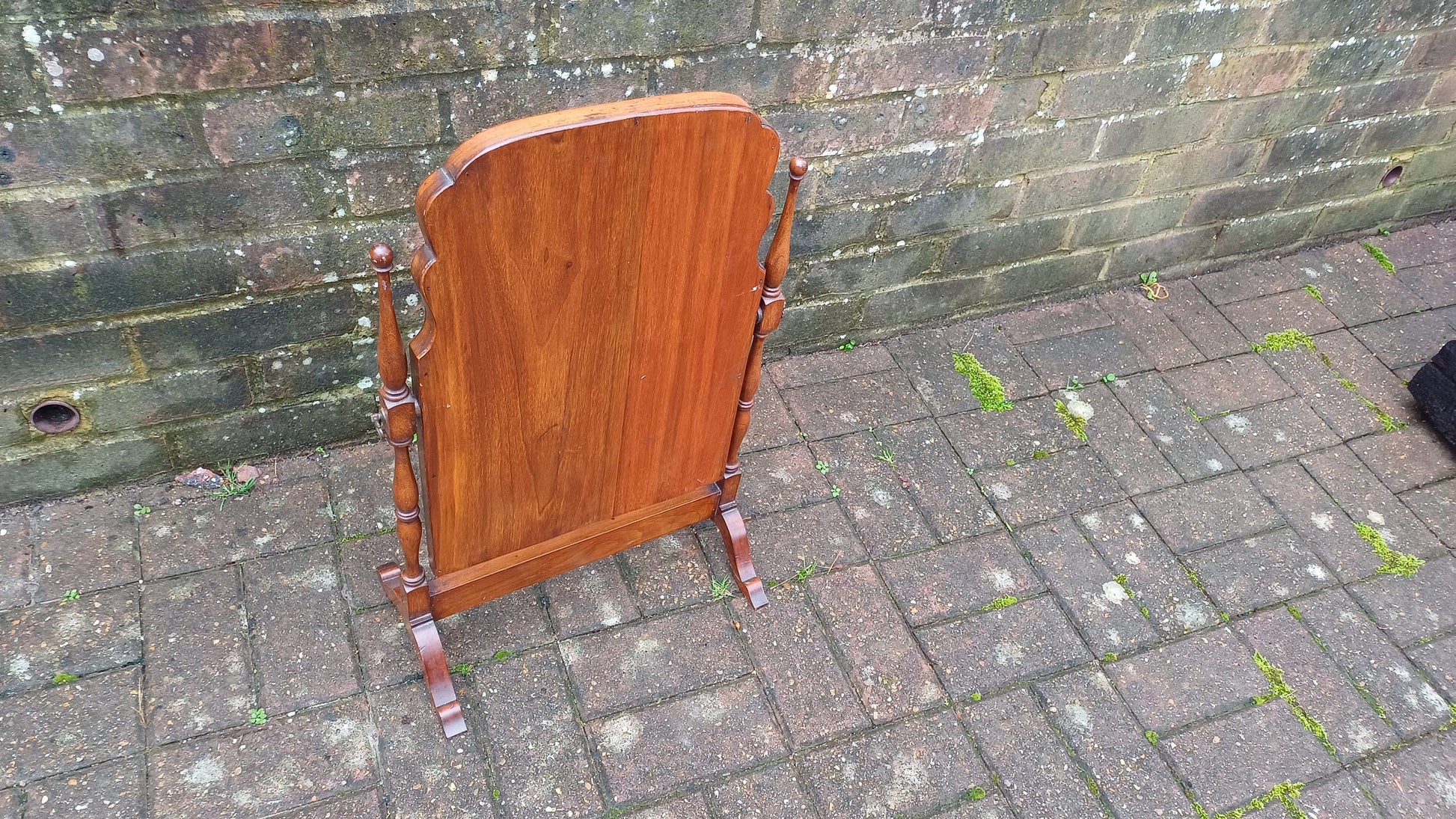 Large Vintage Mahogany Swing Dressing Table Mirror