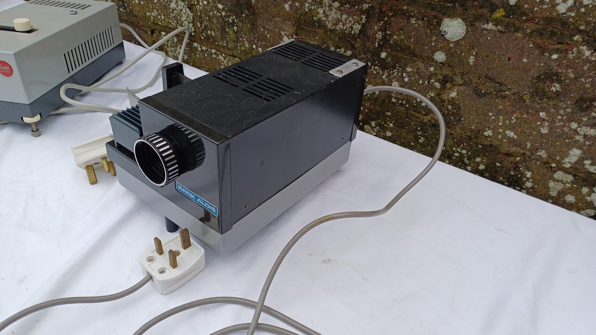 Two Vintage Retro Slide Projectors Leitz Wetzlar Rank Aldis