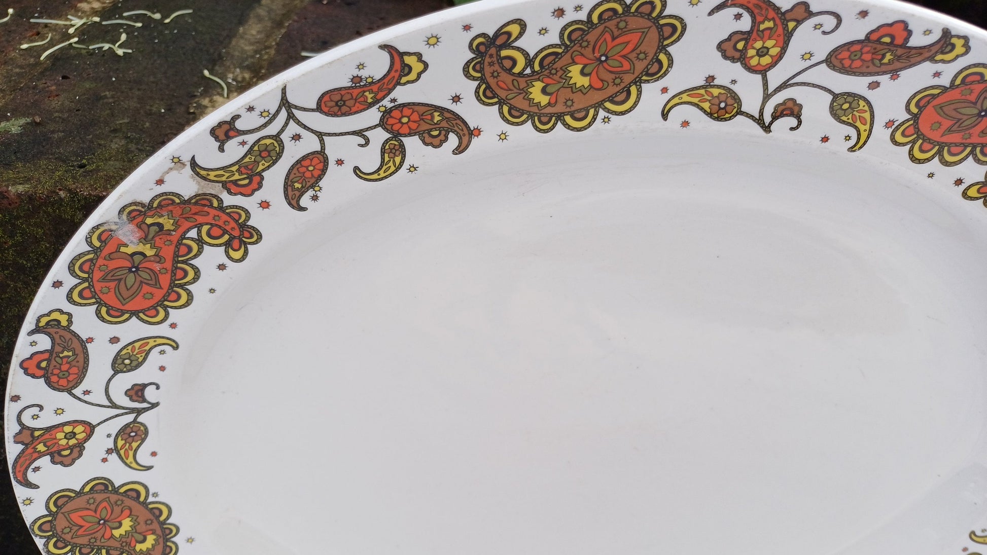 Two Pair of Vintage Retro Midwinter Serving Plates Fish Meat or Pastries Mid 20th Century Excellent Condition Sienna and Baroque