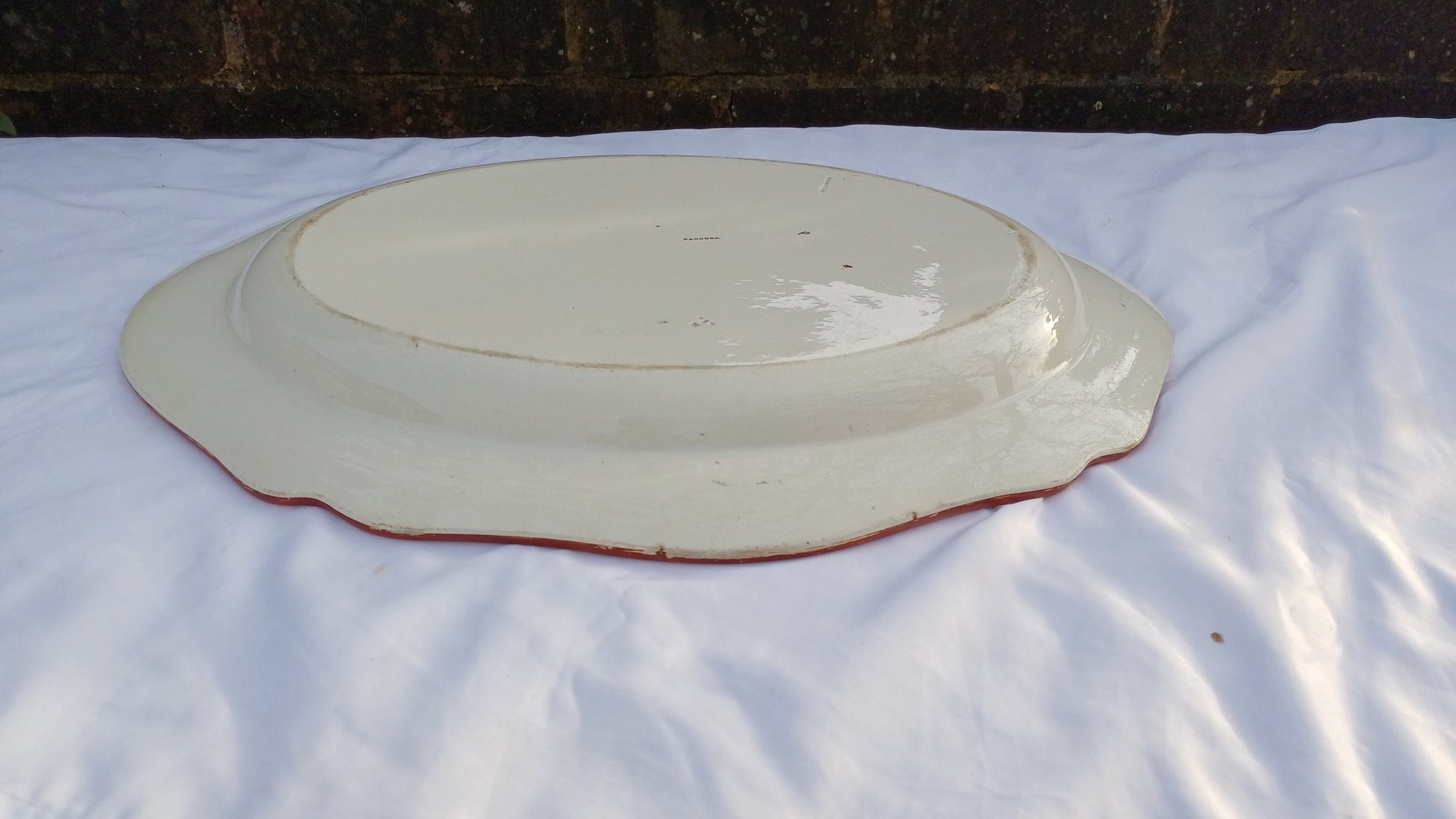 Huge Vintage Victorian Wedgwood Serving Plate Platter Fish Meat or Pastries ‘Pandora’ Pattern.
