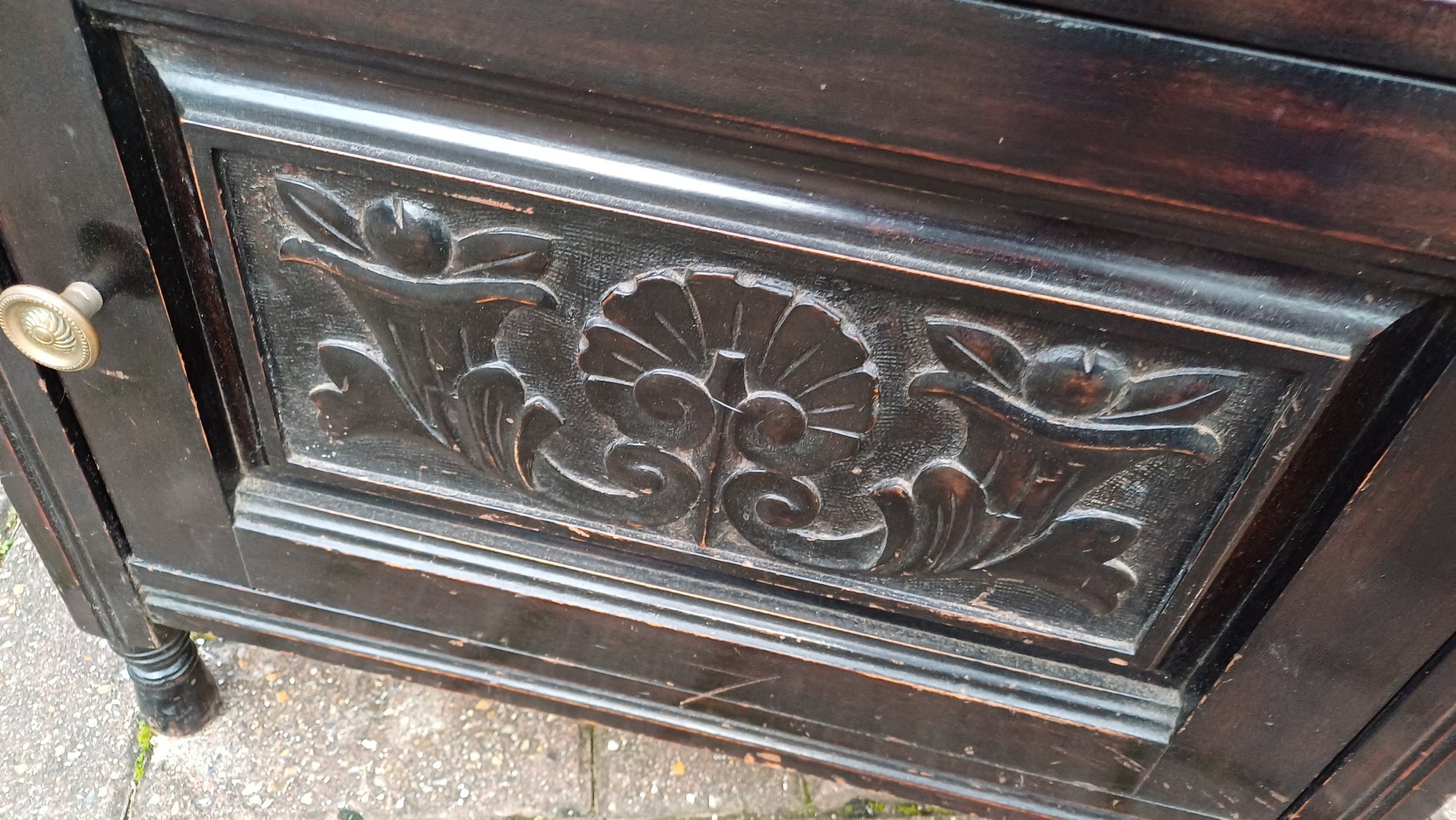Superb Quality Mahogany Vintage Edwardian Piano Stool Sheet Cupboard and Upper Compartment. Ebonised.