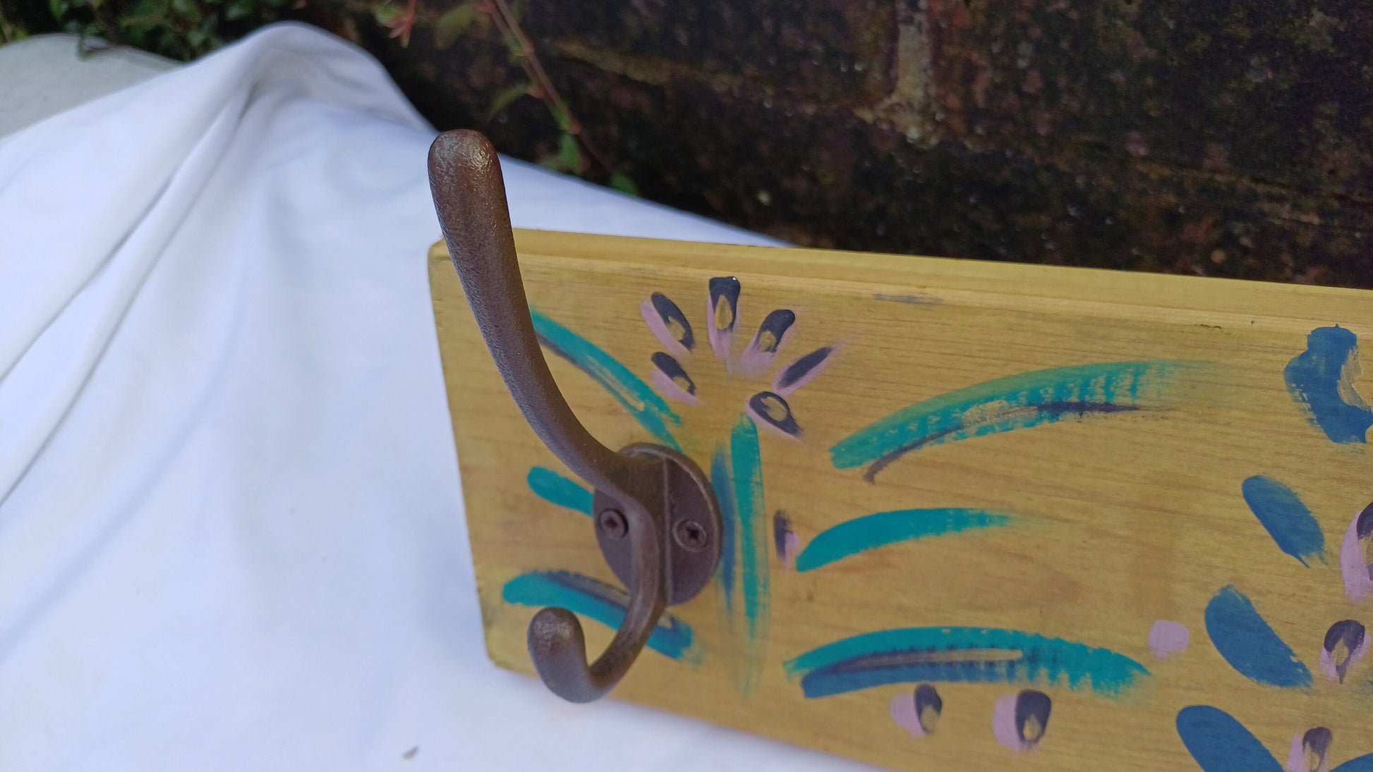 Annie Sloan Hooks Contemporary Painted Shabby Chic Coat Hooks Quality Iron Hooks Bespoke Hand Painted.