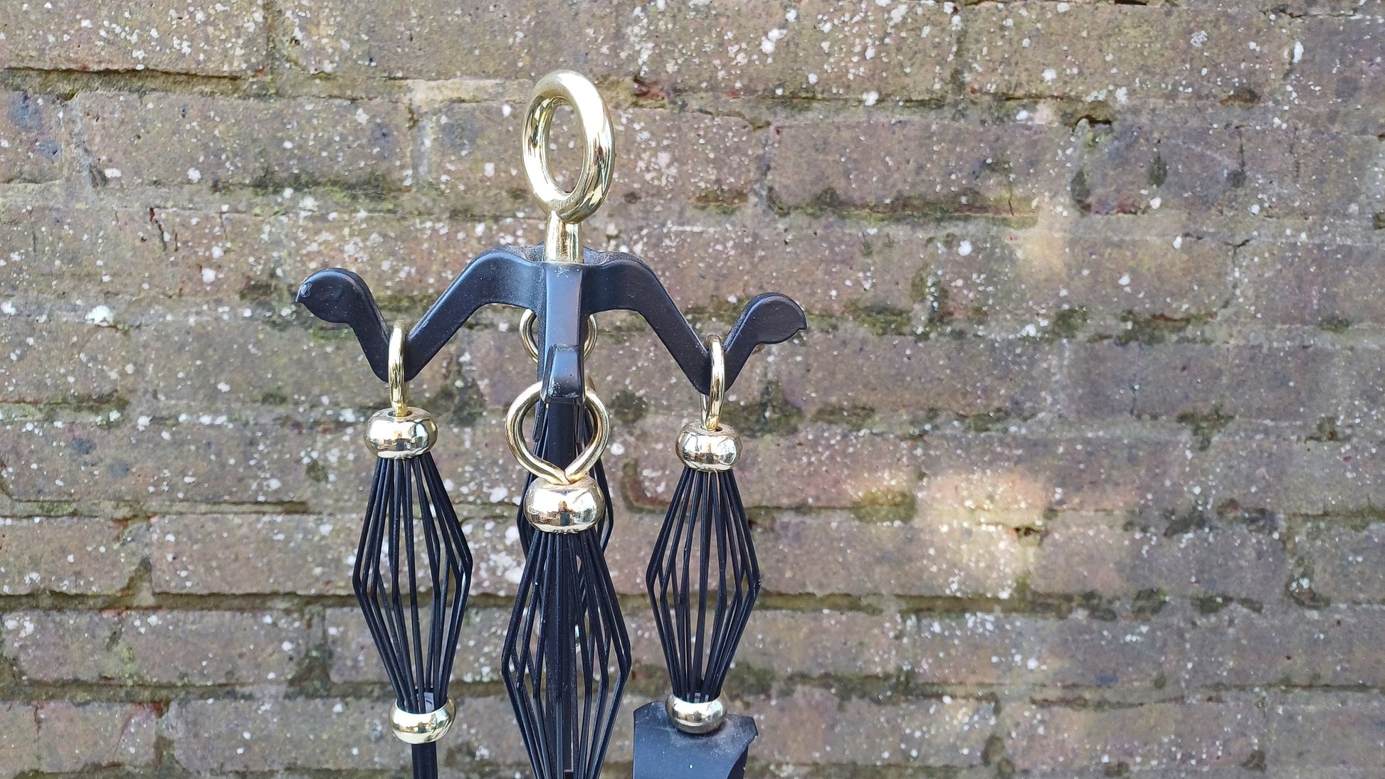Vintage Style Complete Set of Fire Irons Companion Set.