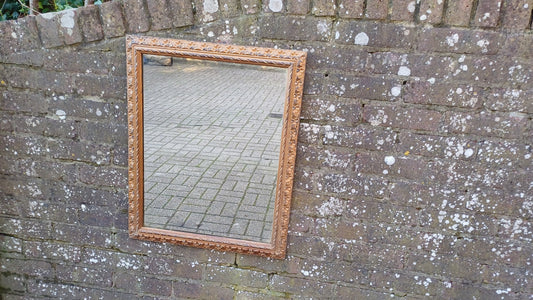 Vintage Ornate Decorative Gold Gilt Wall Mirror