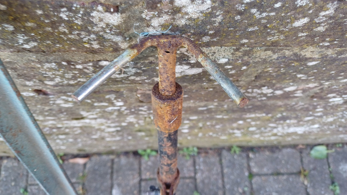 Pair of Retro Vintage Metal Fishing Rod Stands Brent Hailsham Sussex.