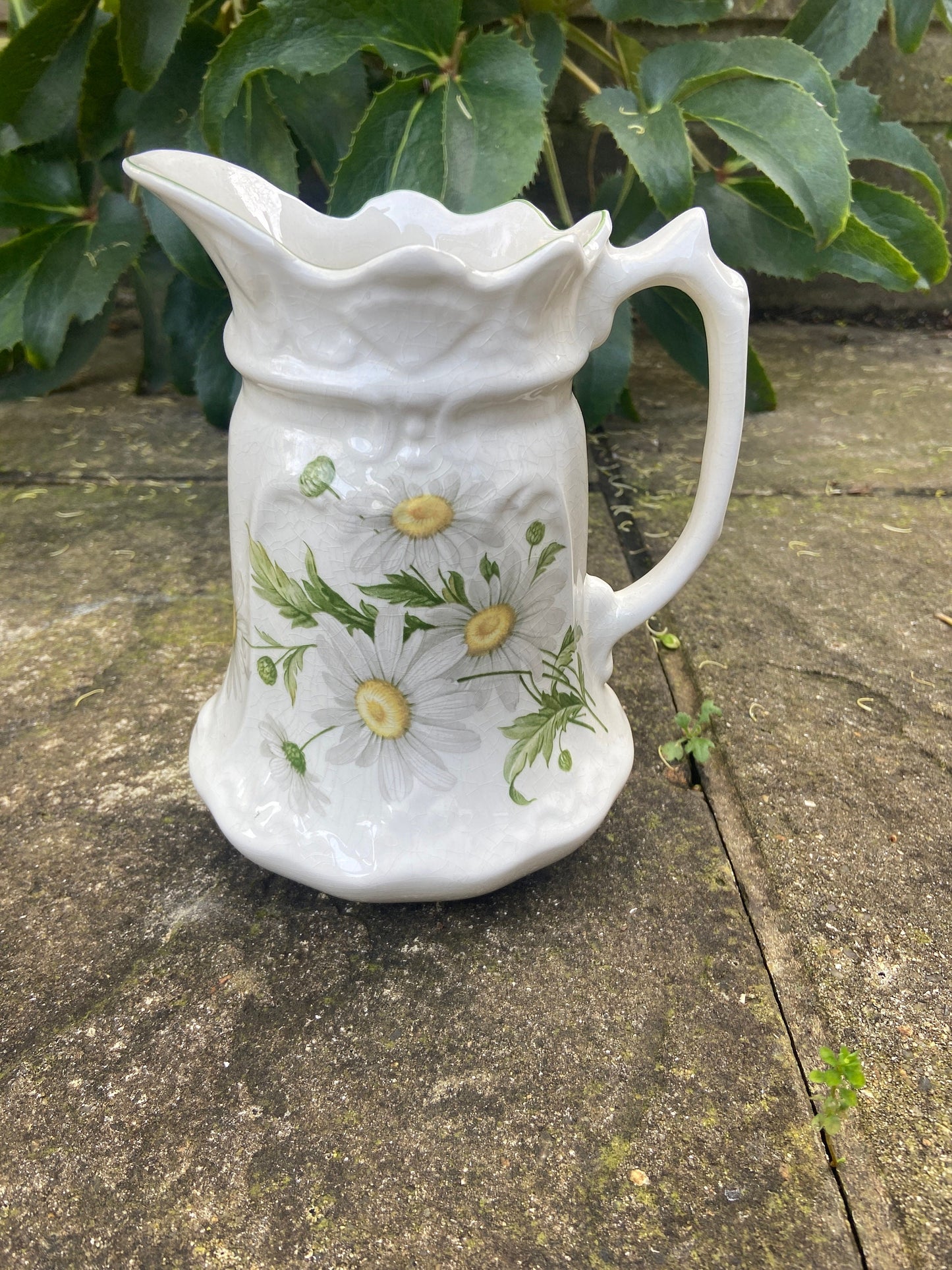 Vintage Daisy Old Foley Jug and Basin set from 1970s, Made in England, Smaller Size