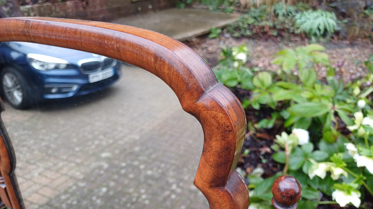 Large Vintage Mahogany Swing Dressing Table Mirror