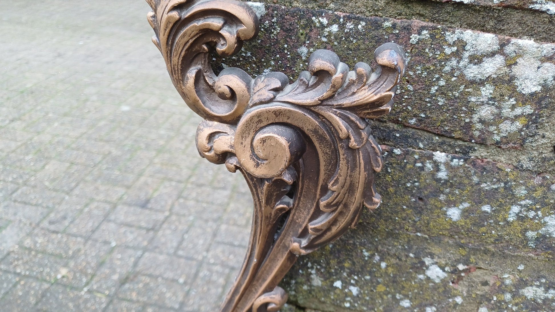 Stunning Gold 80s Vintage Ornate Gold Decorative Wall Mirror Cherub and Floral Decoration.