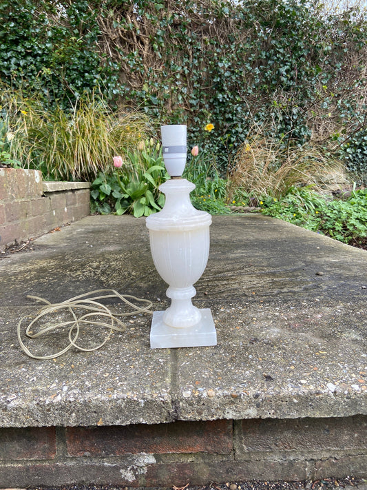 white marble lamp, white onyx lamp