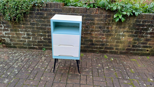 Classic 50s Retro Storage Unit Cupboard Drawers Atomic Legs