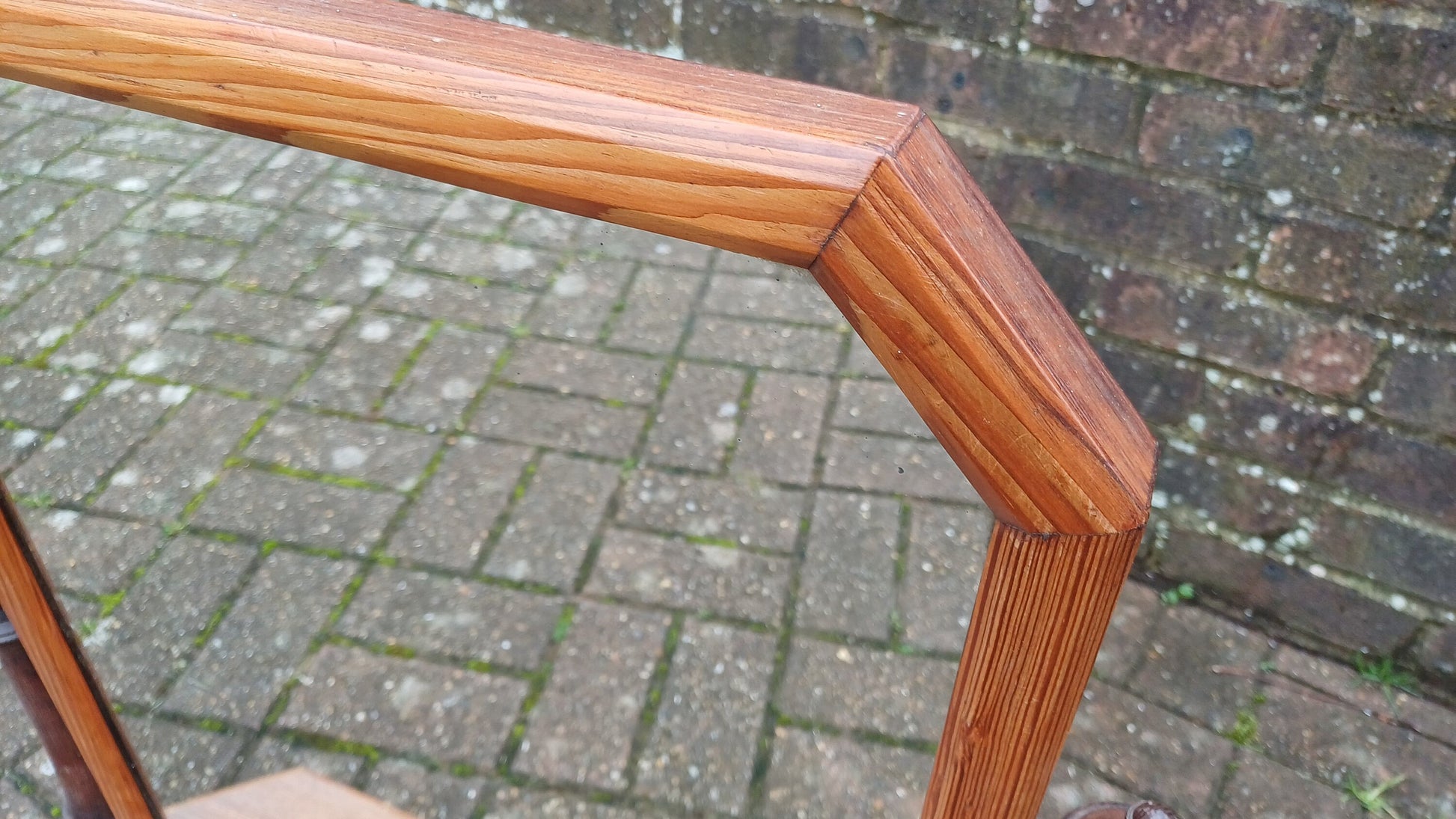 Vintage Pitch Pine Swing Dressing Table Mirror