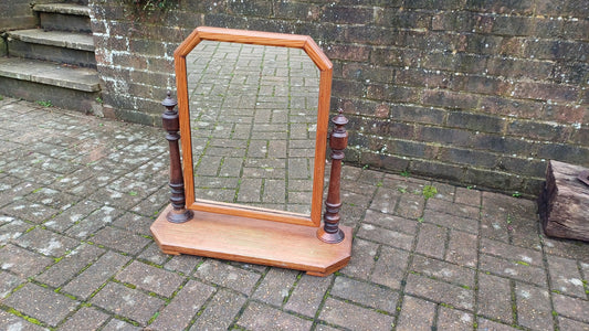 Vintage Pitch Pine Swing Dressing Table Mirror