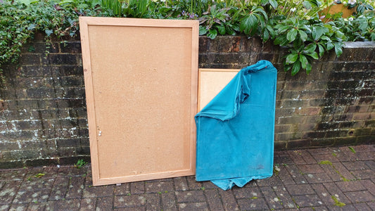 Pair of Very Large Vintage 80’s Noticeboards Fantastic and Easy Projects 108 x 72 cm