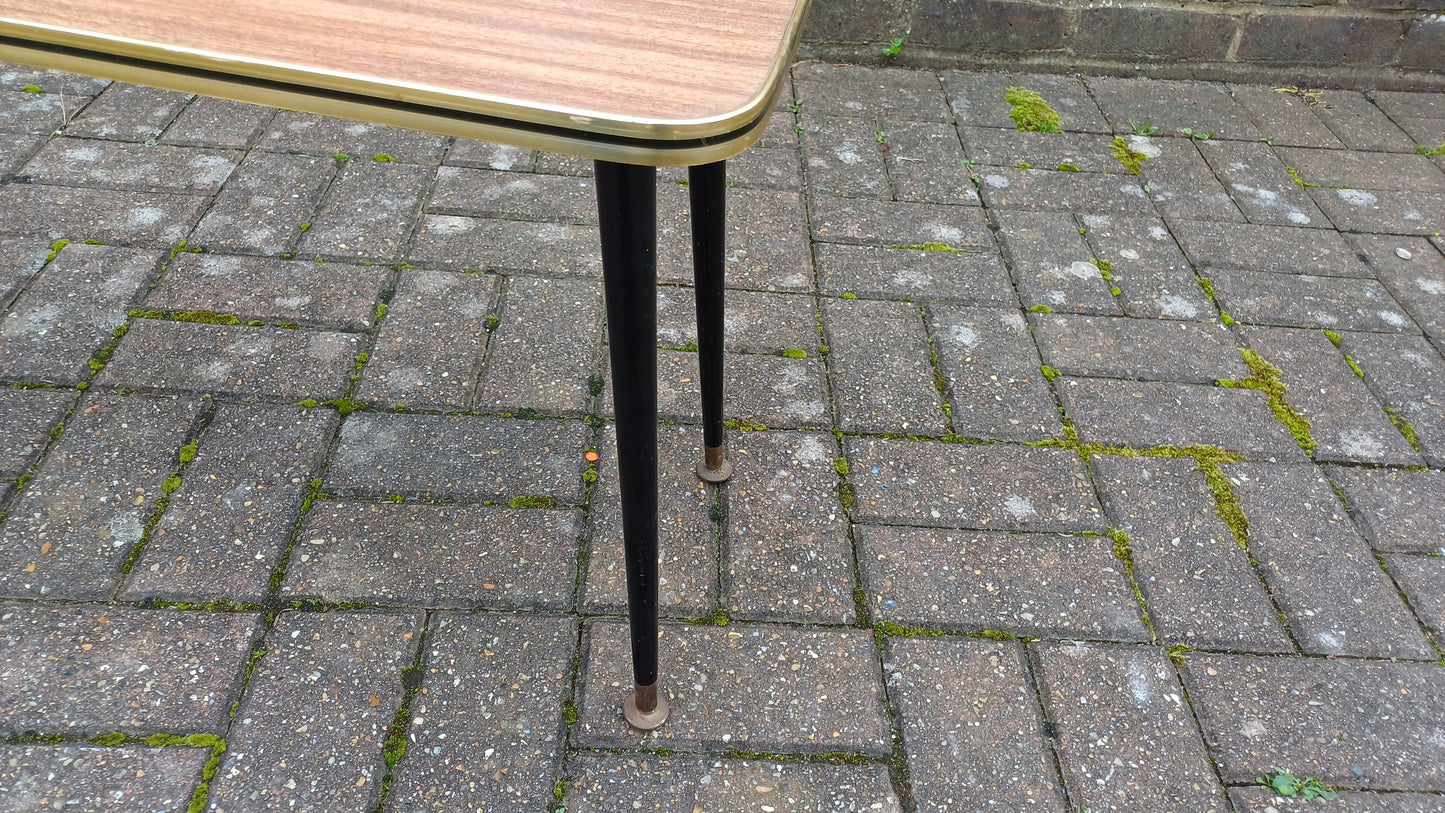 Classic Vintage Retro Coffee Table Melamine Top and Atomic Legs Made by ‘Newiste’ Manchester