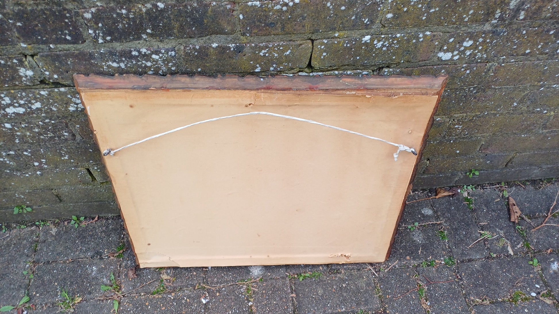 Wonderful Vintage Mixed Wood and Gesso Moulded Decorative Wall Mirror