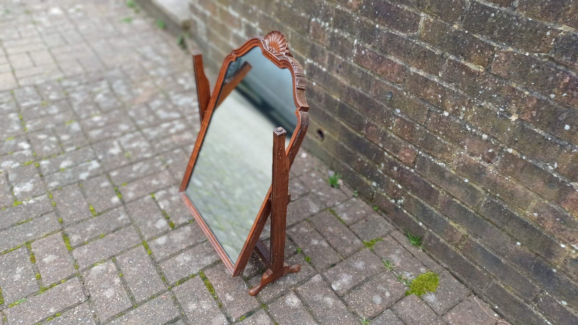 Stunning Large Vintage Mahogany Swing Dressing Table Mirror