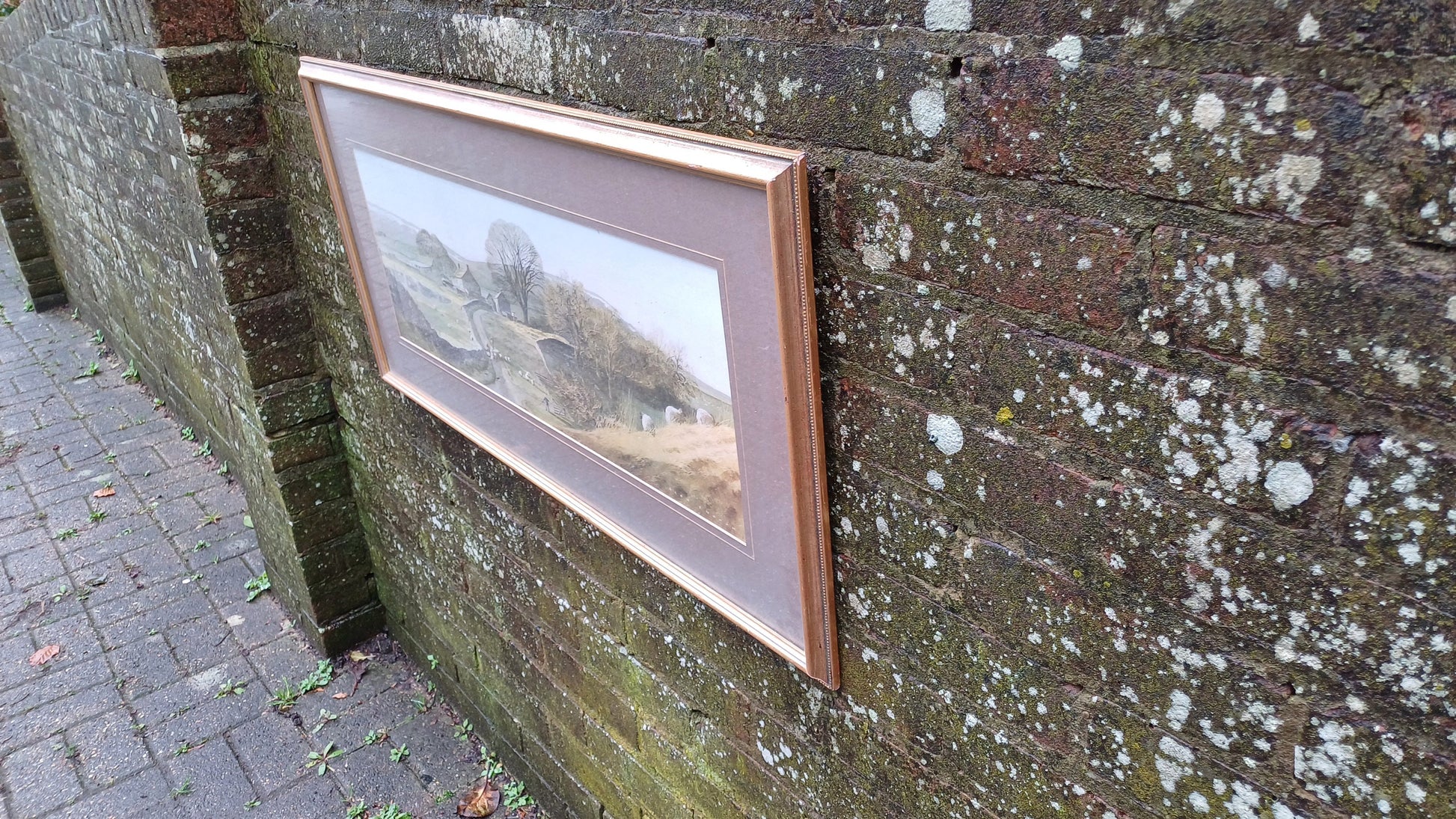Huge Charming 80s Print Evenings Last Night’ Alan Ingham Classic Idyllic Landscape National Park Farming. Quintessentially English.