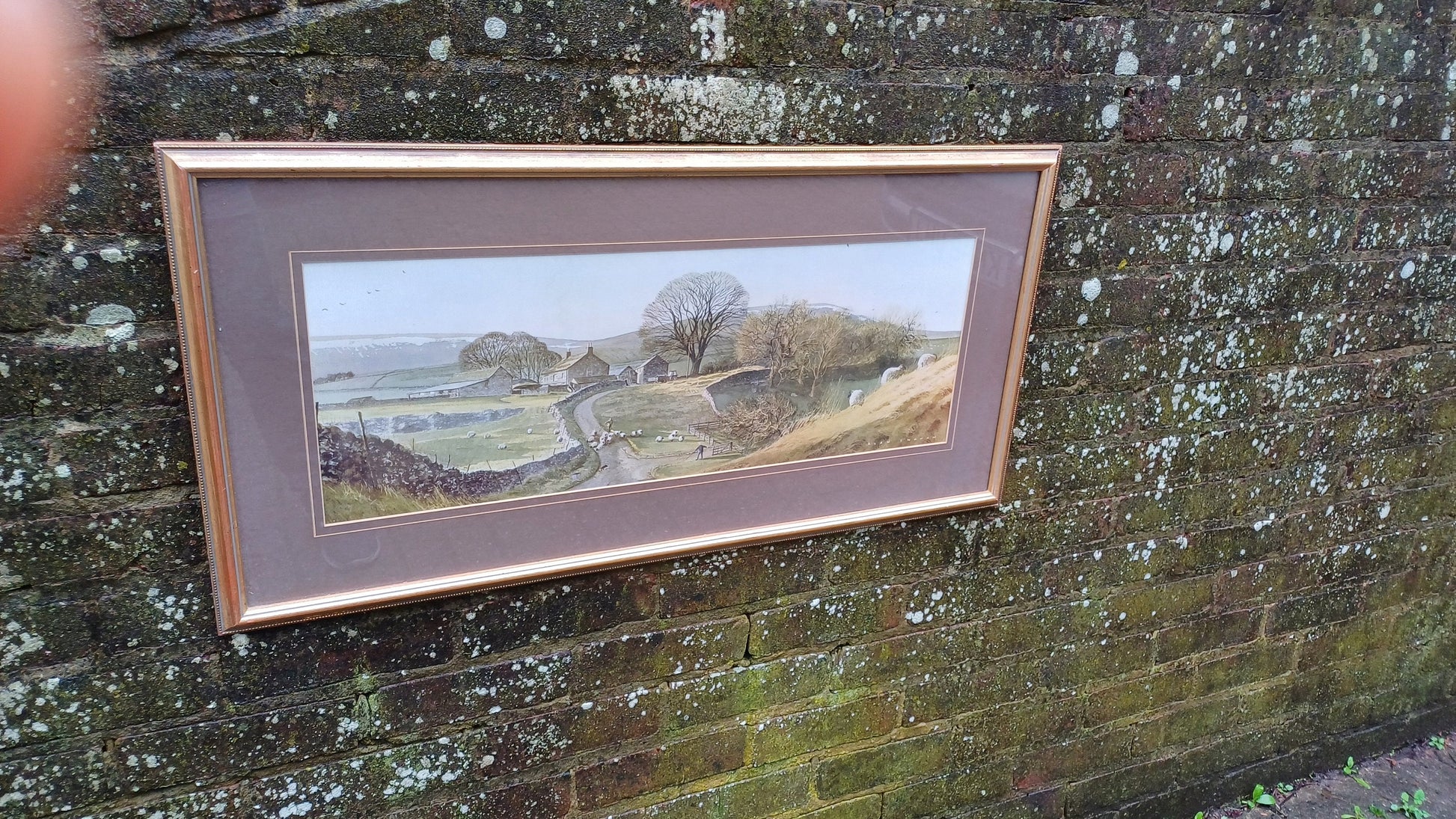Huge Charming 80s Print Evenings Last Night’ Alan Ingham Classic Idyllic Landscape National Park Farming. Quintessentially English.