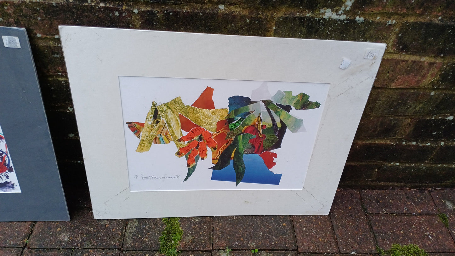 Signed Prints by Dorothea Huntrods x 4 - Kew, Riding into Tuscany, Hampton Court - Giclee prints, mounted ready to frame