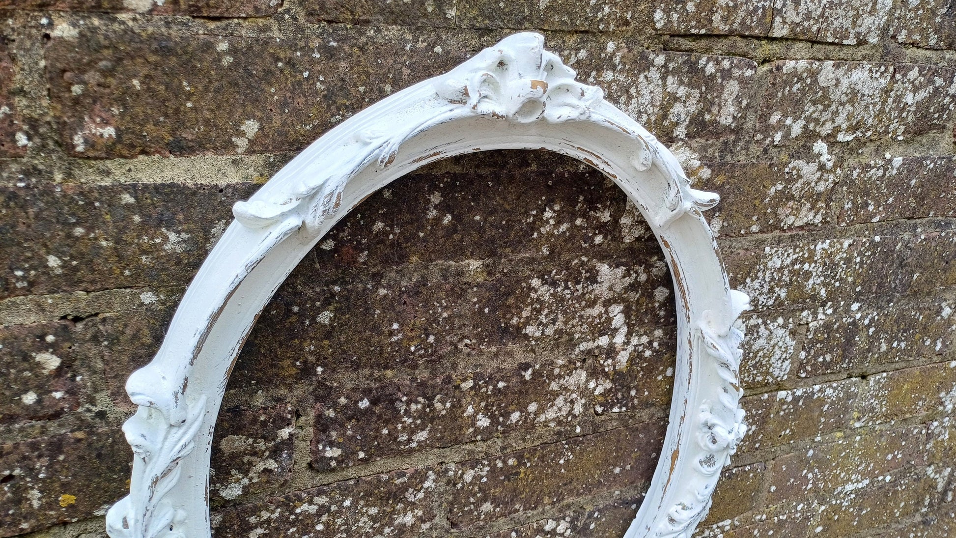 Vintage Painted Ornate Chunky 60s 70s Picture Display Frame Farrow and Ball Gold Highlights