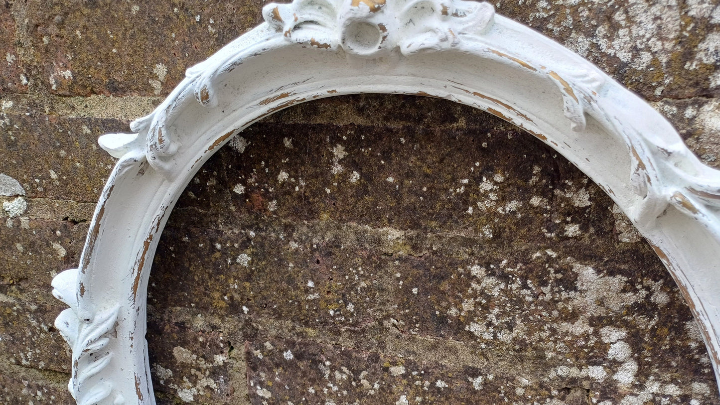 Vintage Painted Ornate Chunky 60s 70s Picture Display Frame Farrow and Ball Gold Highlights