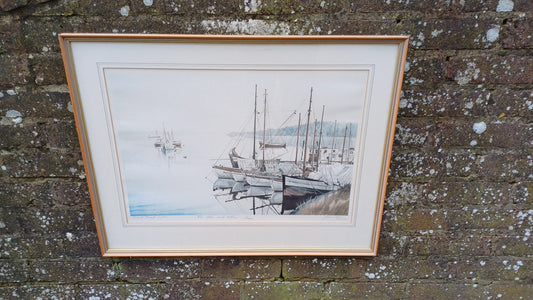 large print artist proof of sailboats