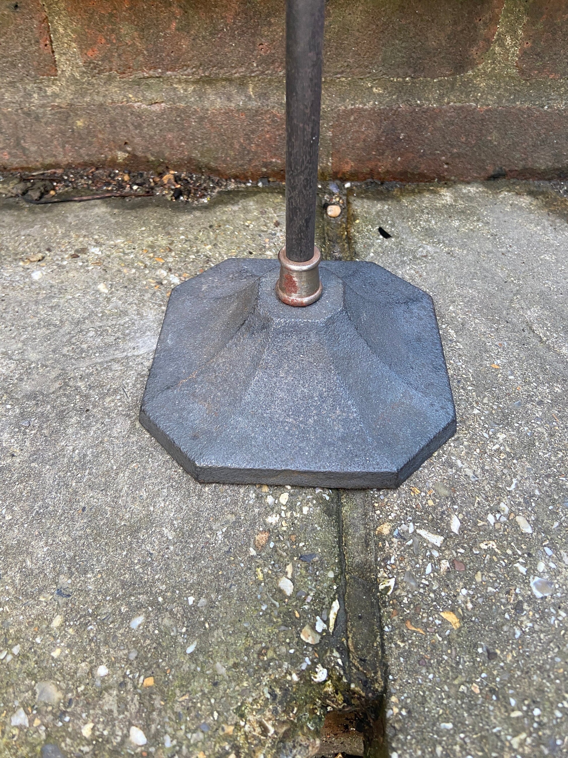 Antique style wood and metal hat stand, hat holder, jewellery stand, necklace holder - adjustable height
