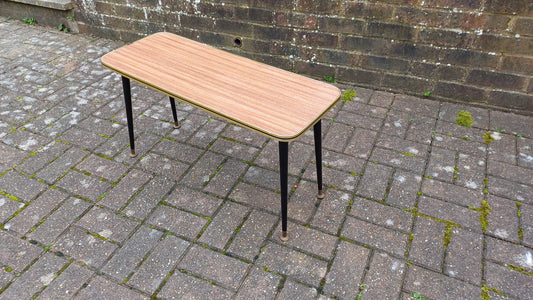 Classic Vintage Retro Coffee Table Melamine Top and Atomic Legs Made by ‘Newiste’ Manchester