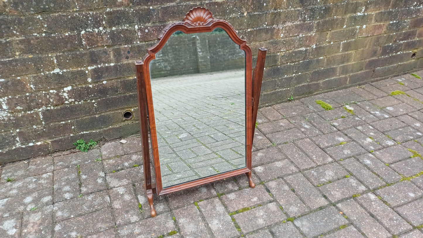 Stunning Large Vintage Mahogany Swing Dressing Table Mirror