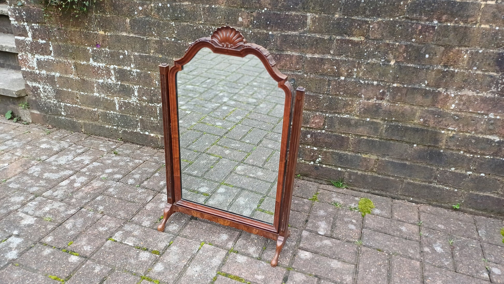 Stunning Large Vintage Mahogany Swing Dressing Table Mirror