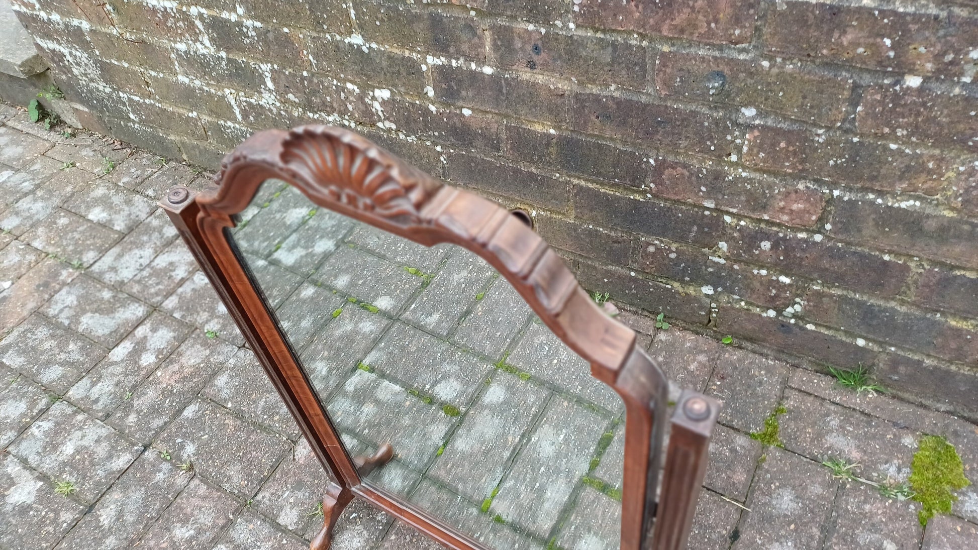 Stunning Large Vintage Mahogany Swing Dressing Table Mirror
