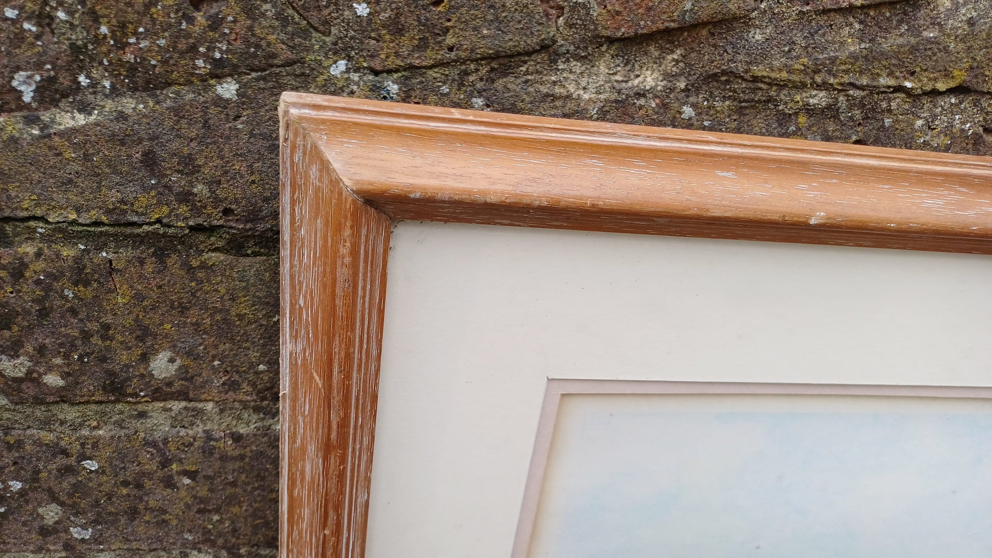 Framed vintage signed print of Bodiam Castle, Sussex by James Forsyth - wooden frame glazed, no. 16/500