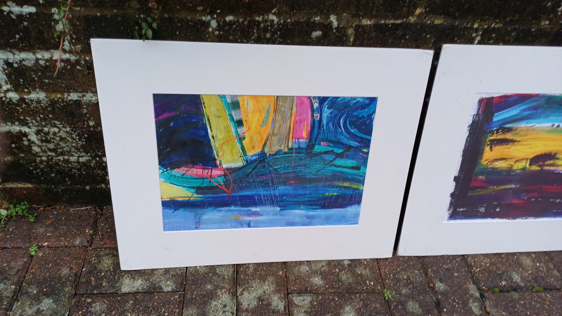 Signed Prints by Dorothea Huntrods x 4 - Kew, Riding into Tuscany, Hampton Court - Giclee prints, mounted ready to frame