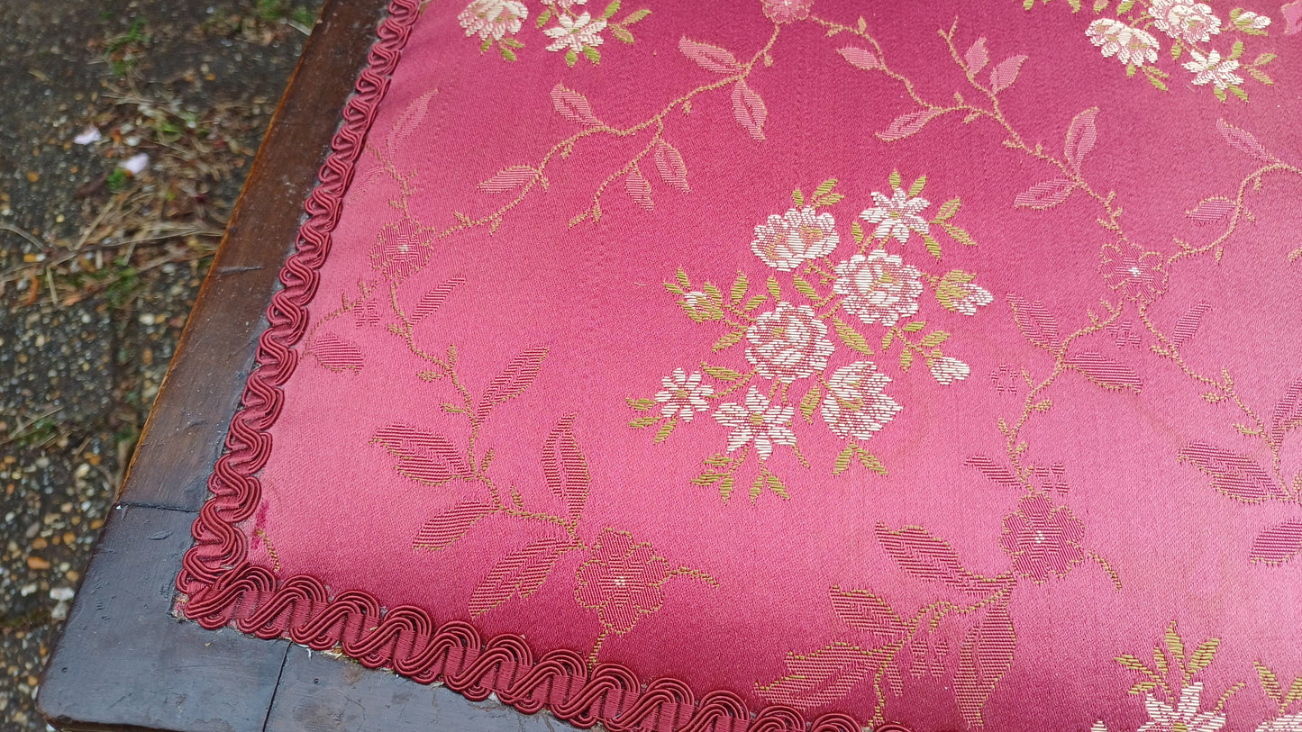Vintage Inlaid Upholstered Occasional Bedroom Chair VGC