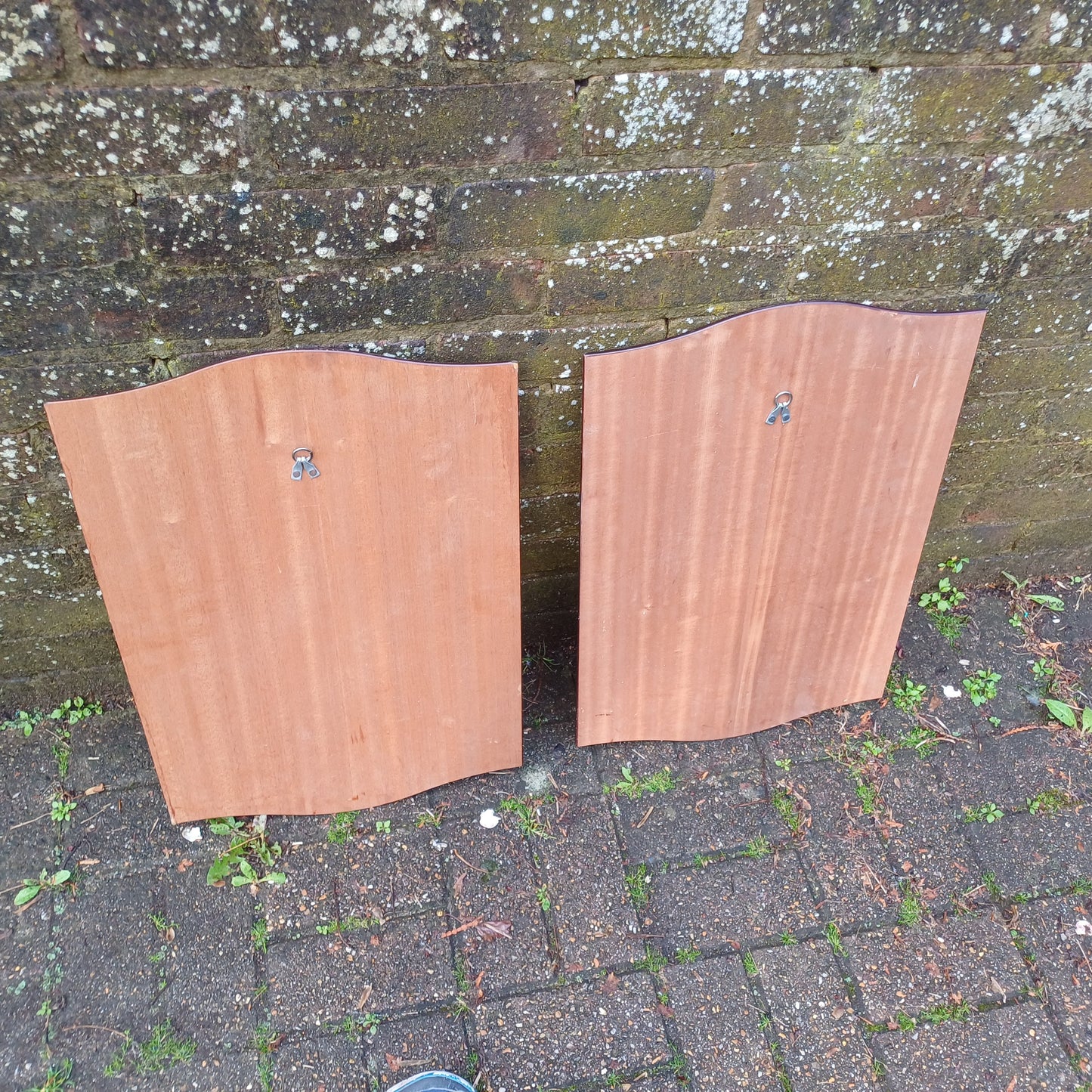 Pair of Vintage Shaped Stag Wall Mirrors 60s Retro