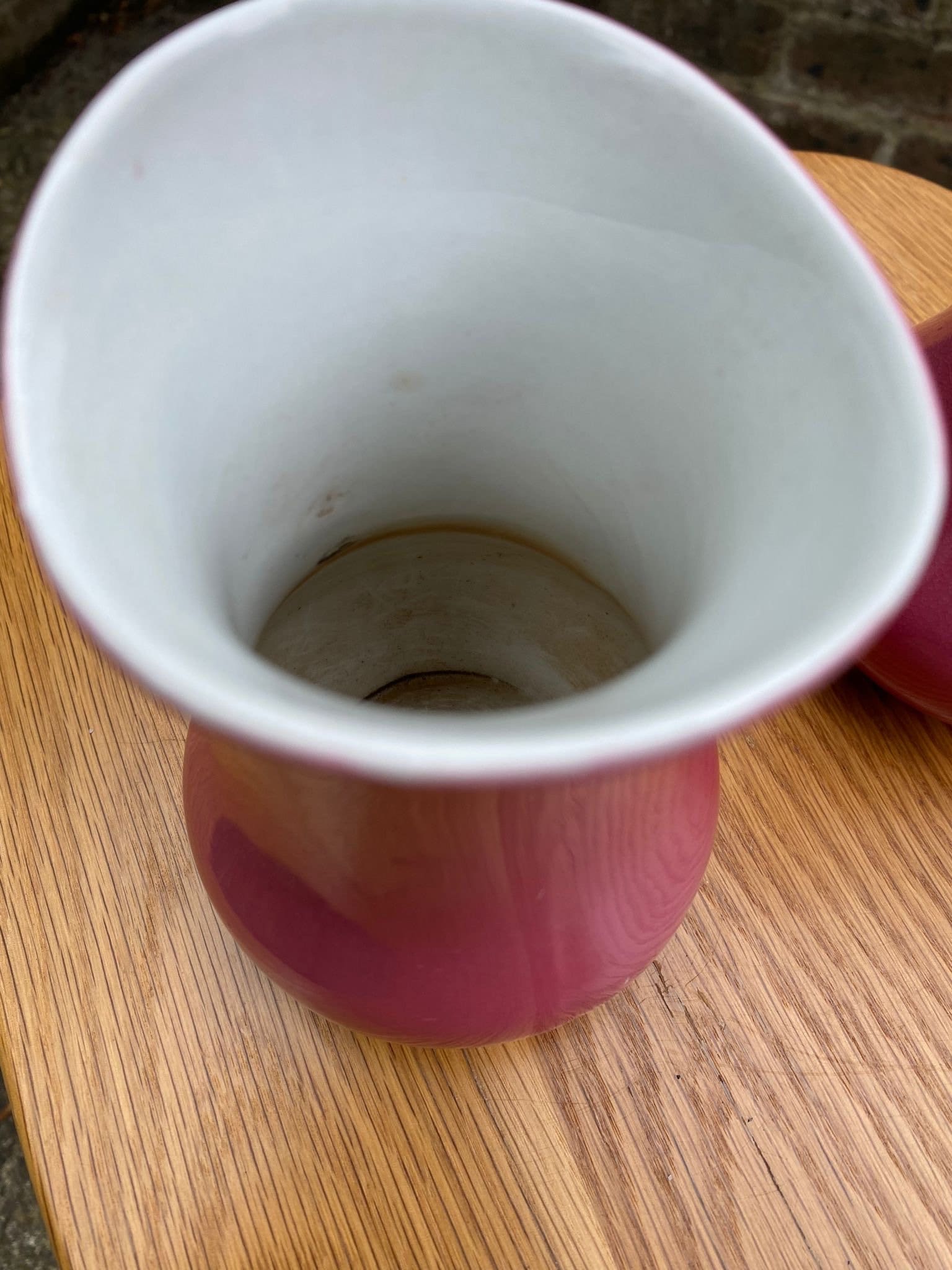 Pretty pink pair Soho Pottery Cobridge vintage vases - excellent condition