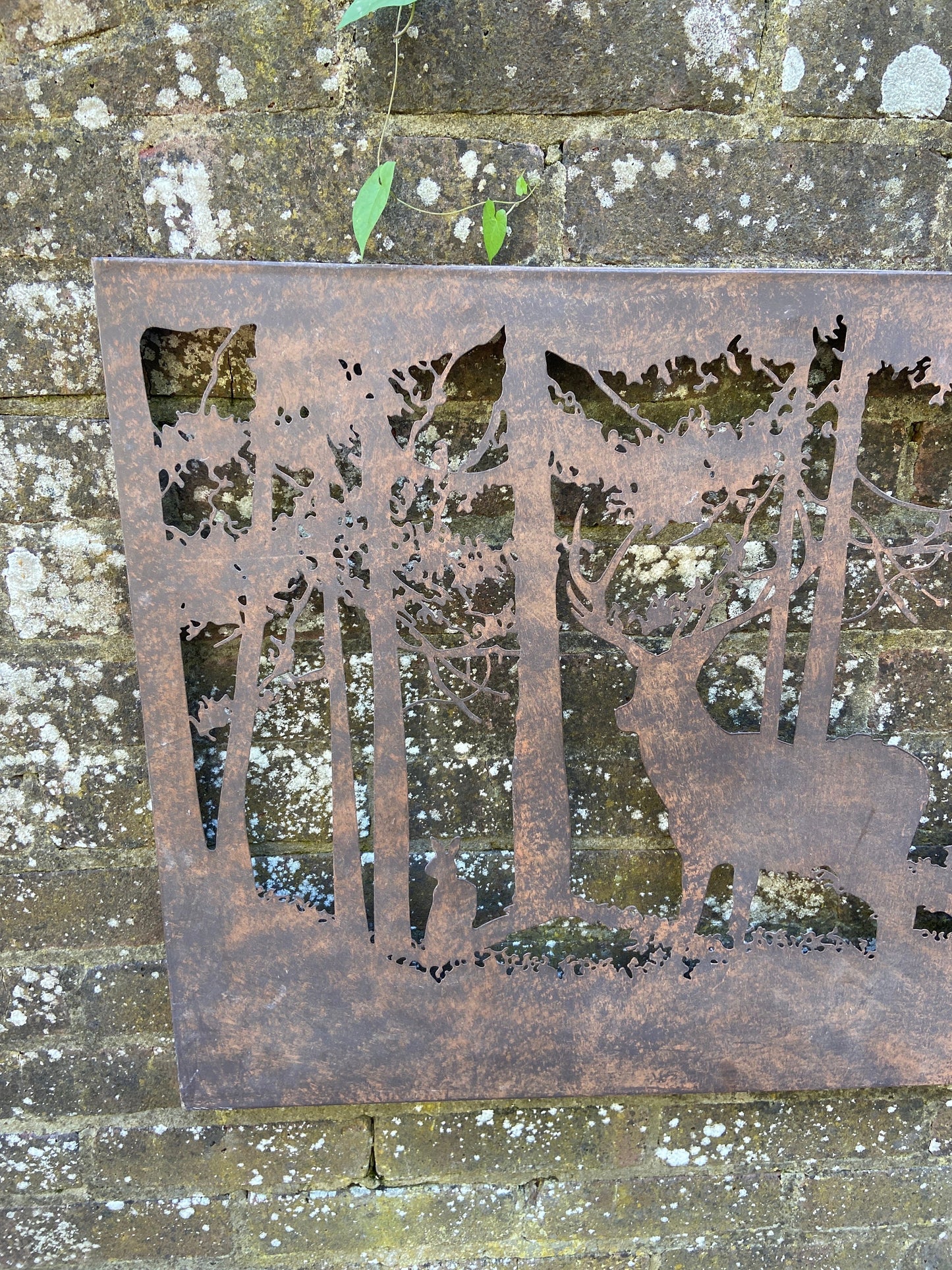 Attractive Rusty Metal Wall Art - Wall Decor - Metalware - Highlands, Scotland scene, Stag - indoors outdoors metal art