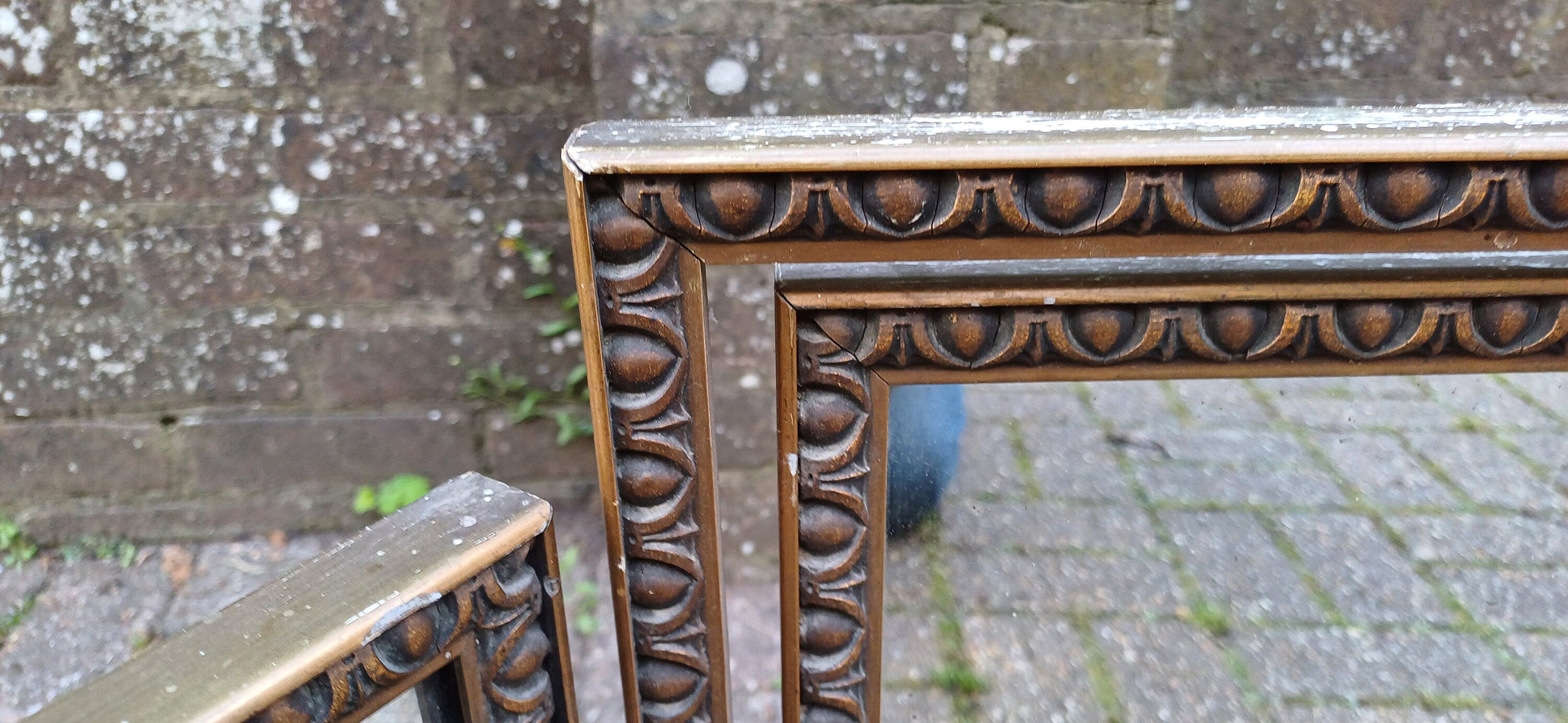 Vintage Gold Gilt 1960s Dressing Table Triple Mirror Adjustable