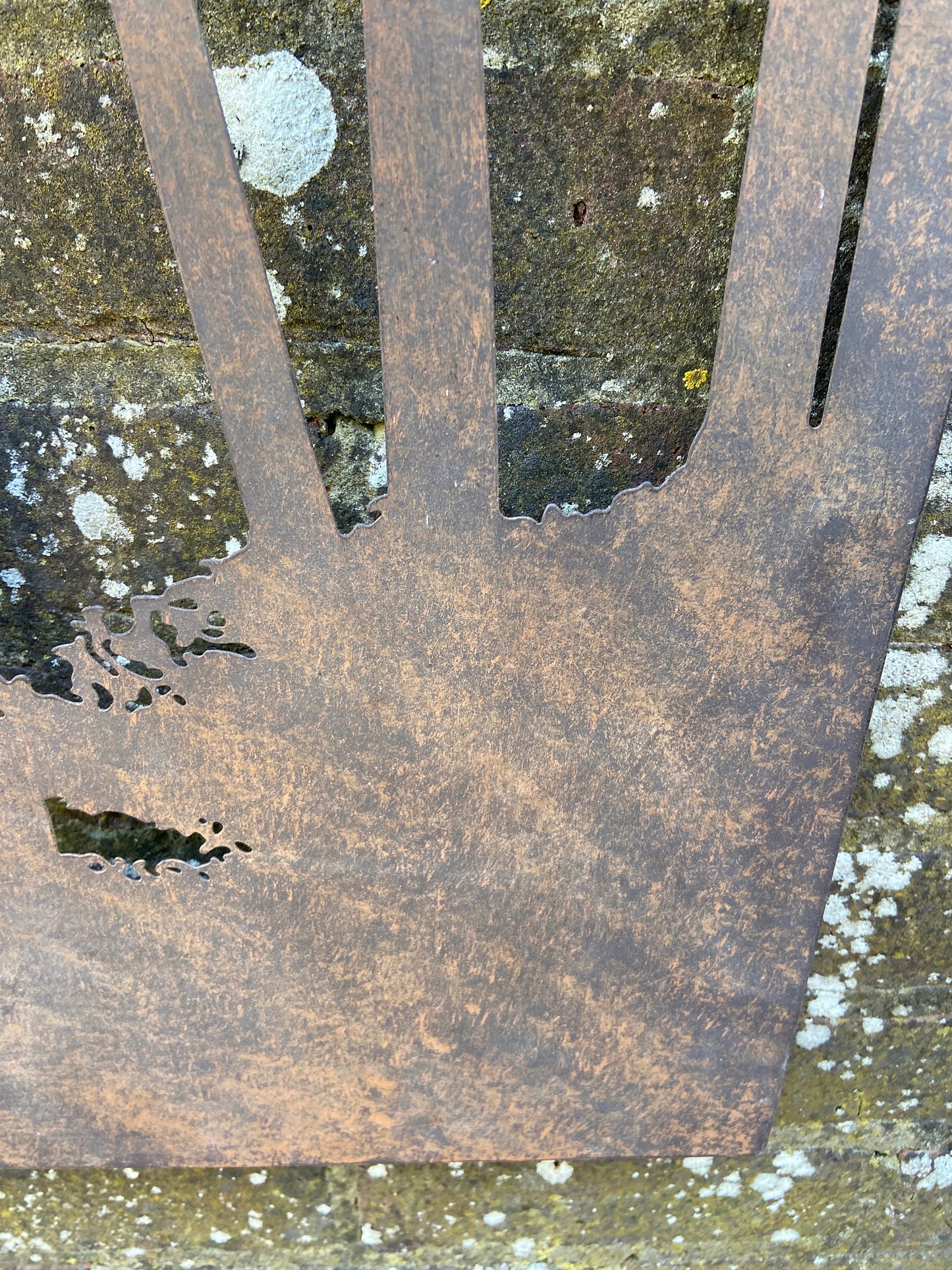 Attractive Rusty Metal Wall Art - Wall Decor - Metalware - Highlands, Scotland scene, Stag - indoors outdoors metal art