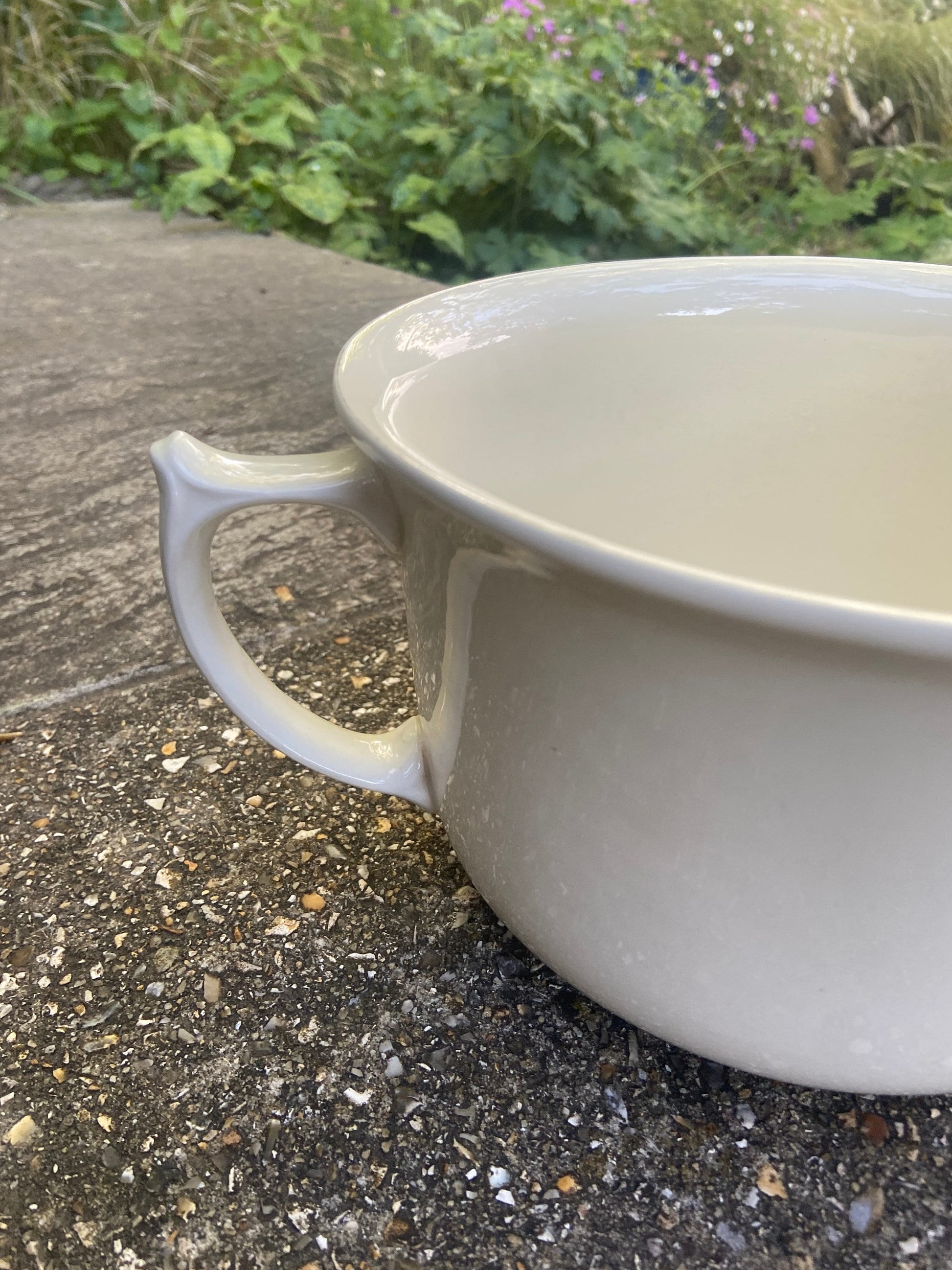 Vintage Chamber Pot, Indoor Planter, Po! Potty, antique pot, china plant pot, ceramic potty, indoor planter 1920s 30s