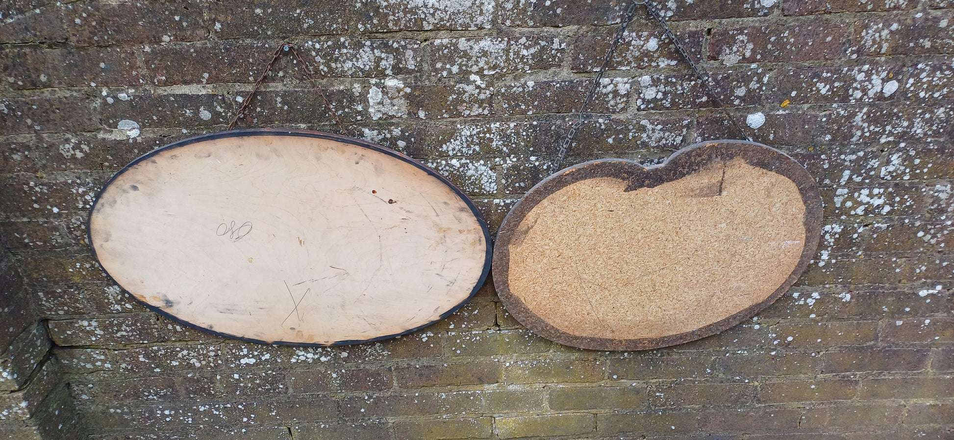 Upcycling Project. Large Vintage Frames Boards Ideal for Notices Menu Memory Board etc
