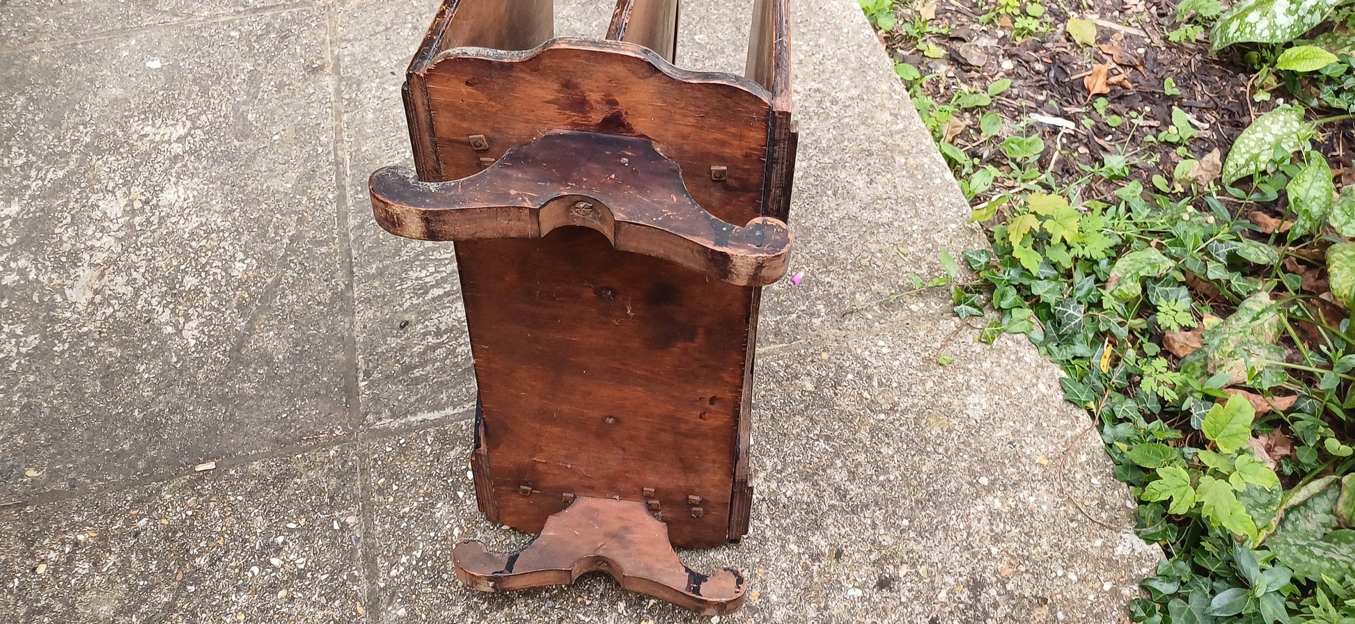 Vintage Early 20th Century Magazine Rack Storage. Decorative.